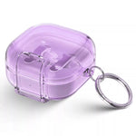 Samsung Galaxy Buds 4 / 4 Pro Transparent Shockproof Case With Built-In Phone Stand