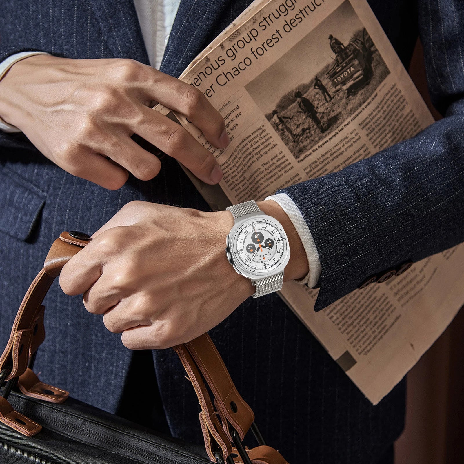 Stainless Steel Magnetic Band for Samsung Galaxy Watch 8 & Galaxy Watch 8 Classic