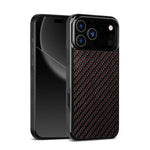 Woven Carbon Fiber MagSafe Case with Raised Lens Protection for iPhone 17 Series