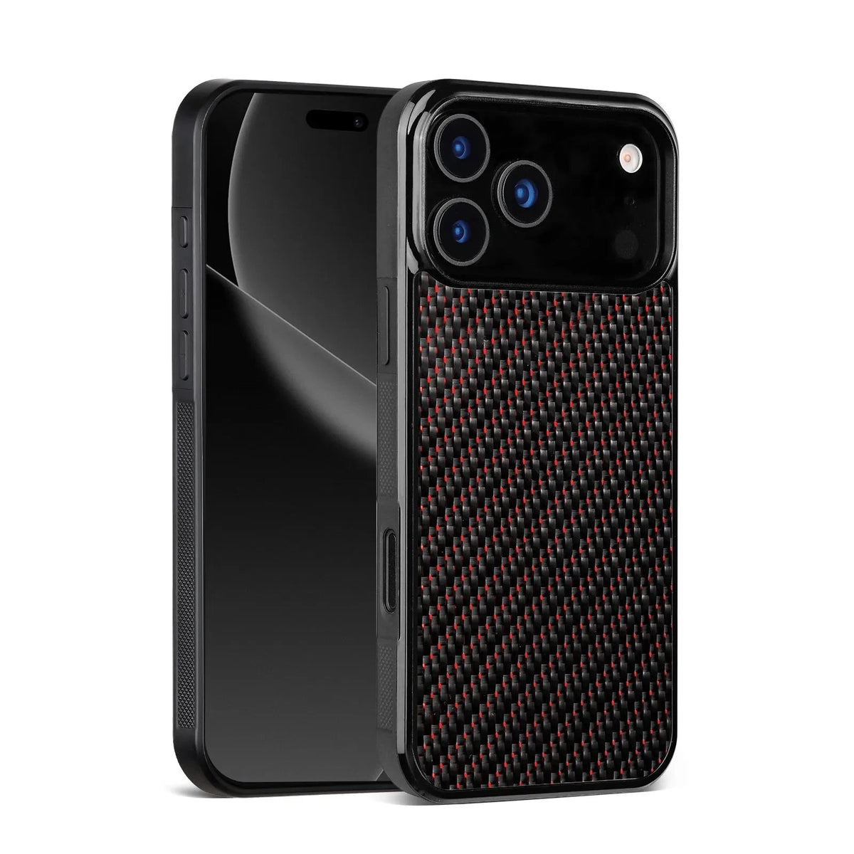 Woven Carbon Fiber MagSafe Case with Raised Lens Protection for iPhone 17 Series