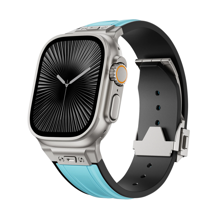 Liquid Silicone Sport Band with Ribbed Texture for Apple Watch