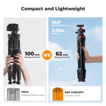 K&F Concept 63" Aluminum Travel Tripod