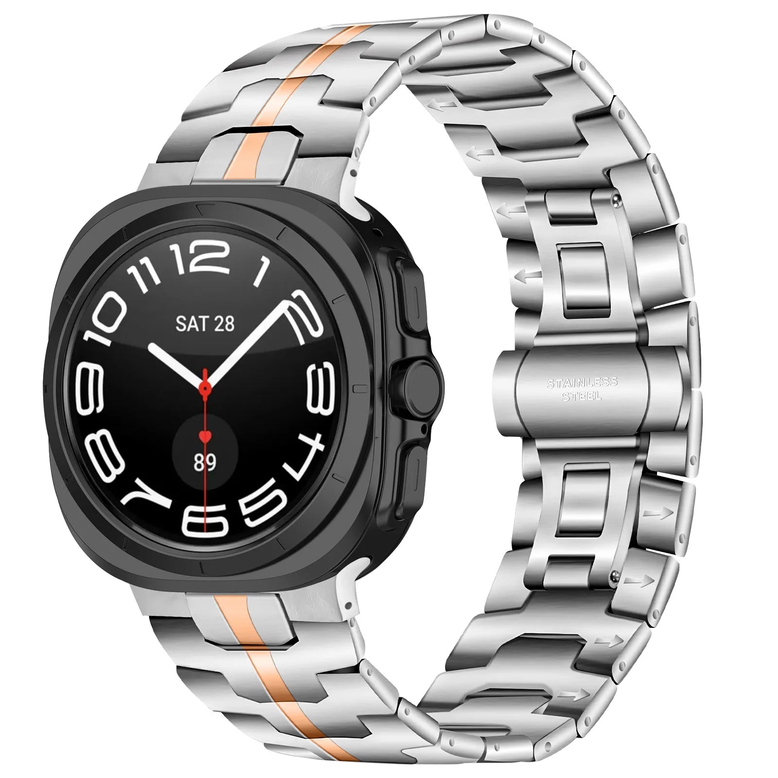 No Gaps Stainless Steel Bracelet for Samsung Galaxy Watch Ultra and Samsung Galaxy Watch Ultra (2025)