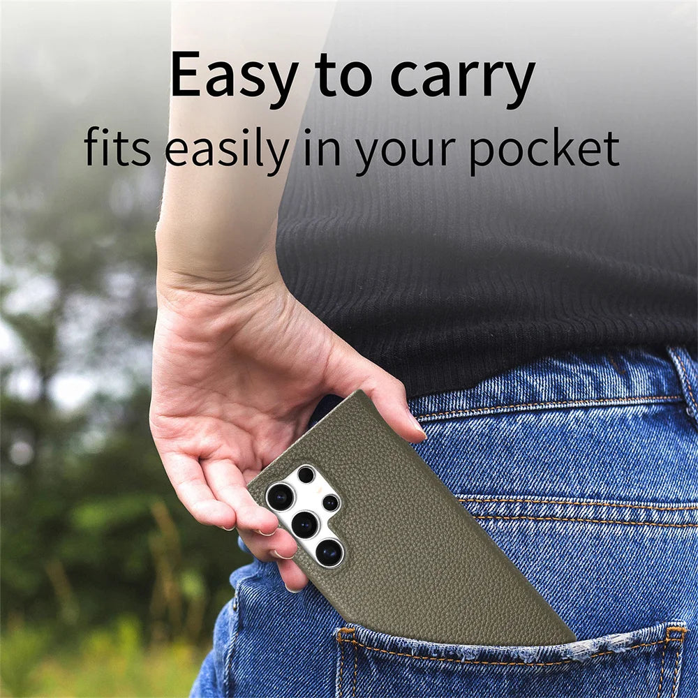 Premium Leather Protective Case for Samsung Galaxy S25 Series