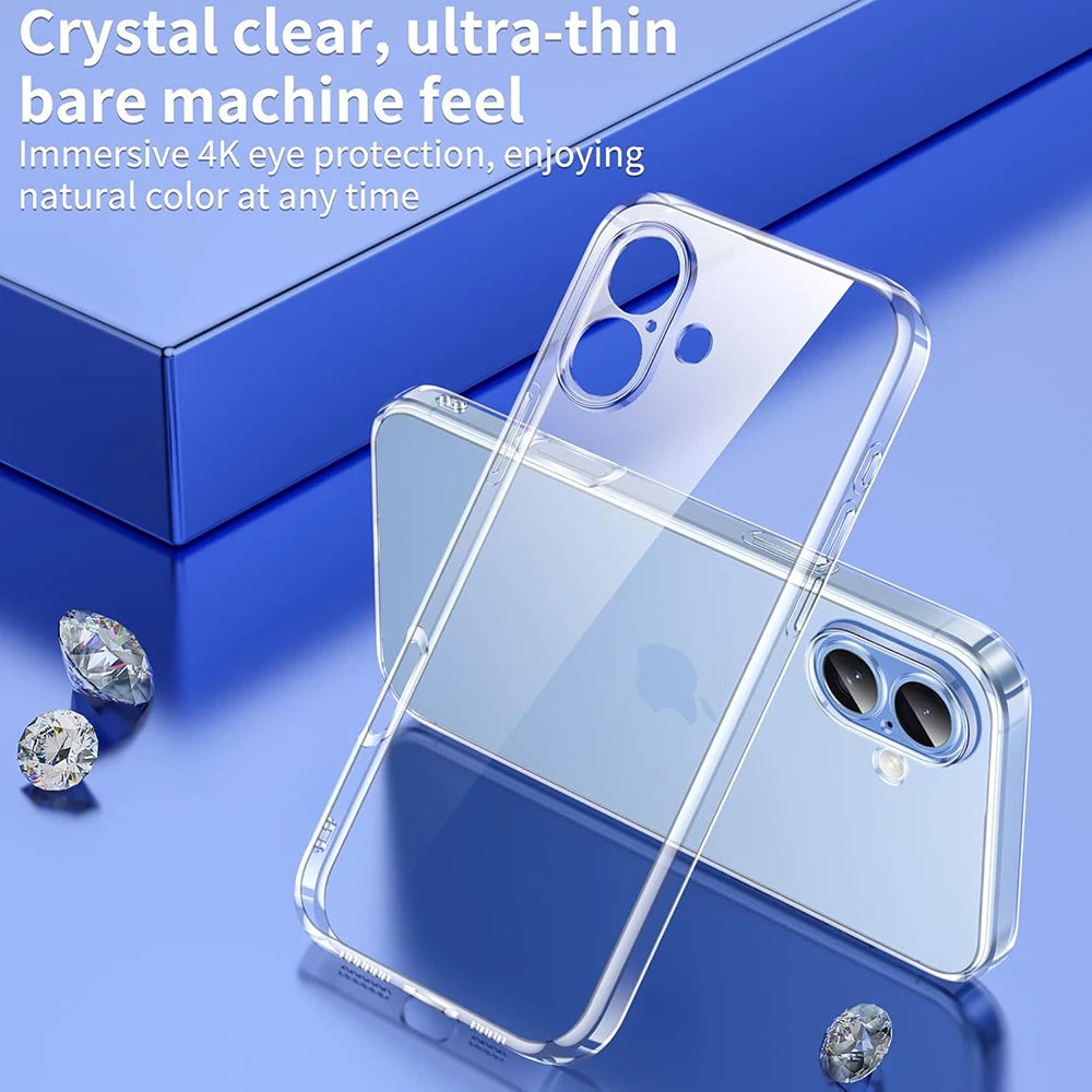 Ultra Slim Clear TPU Protective Case for iPhone 17 Series