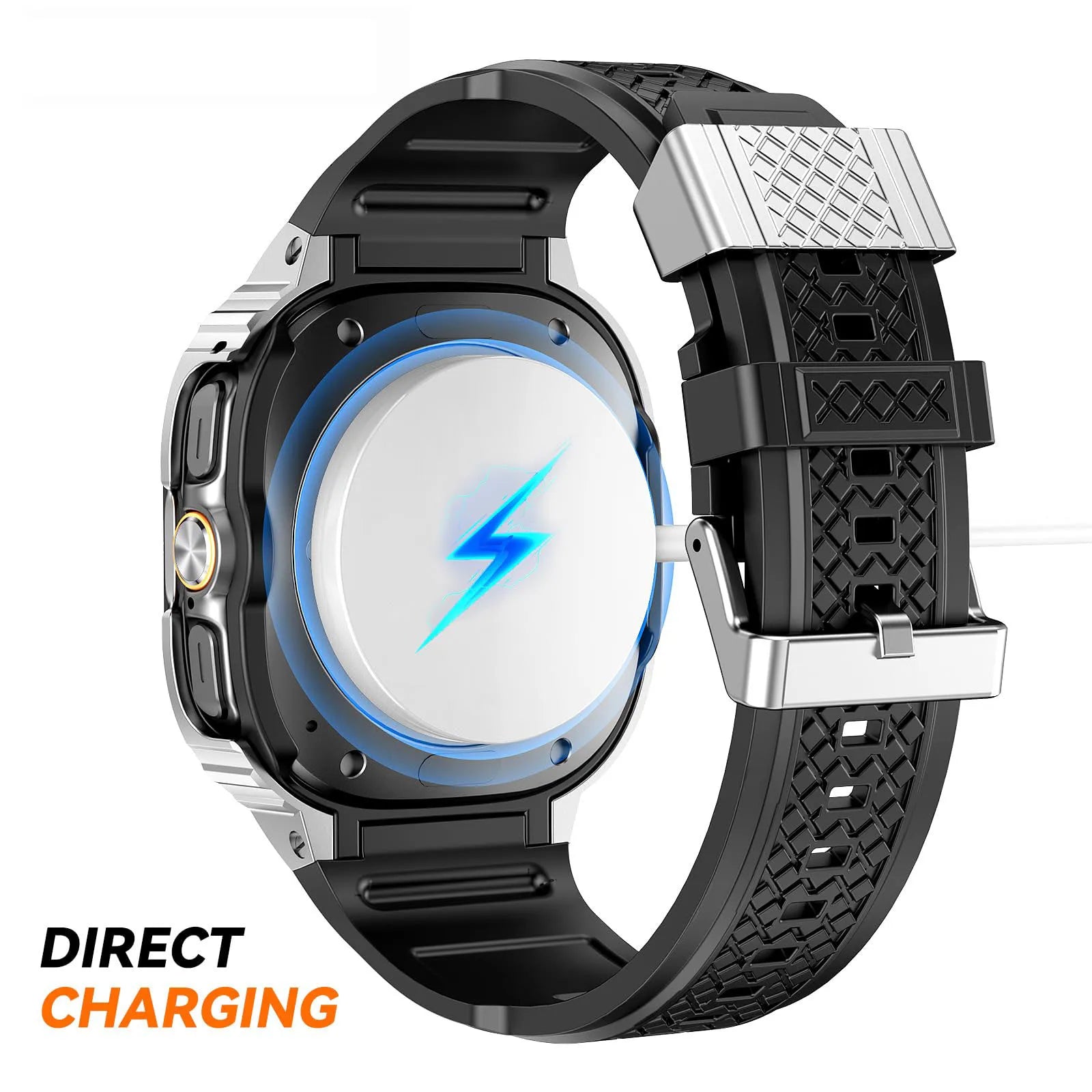 Samsung Galaxy Watch Ultra (2025) Protective Metal Case with Rubber Band