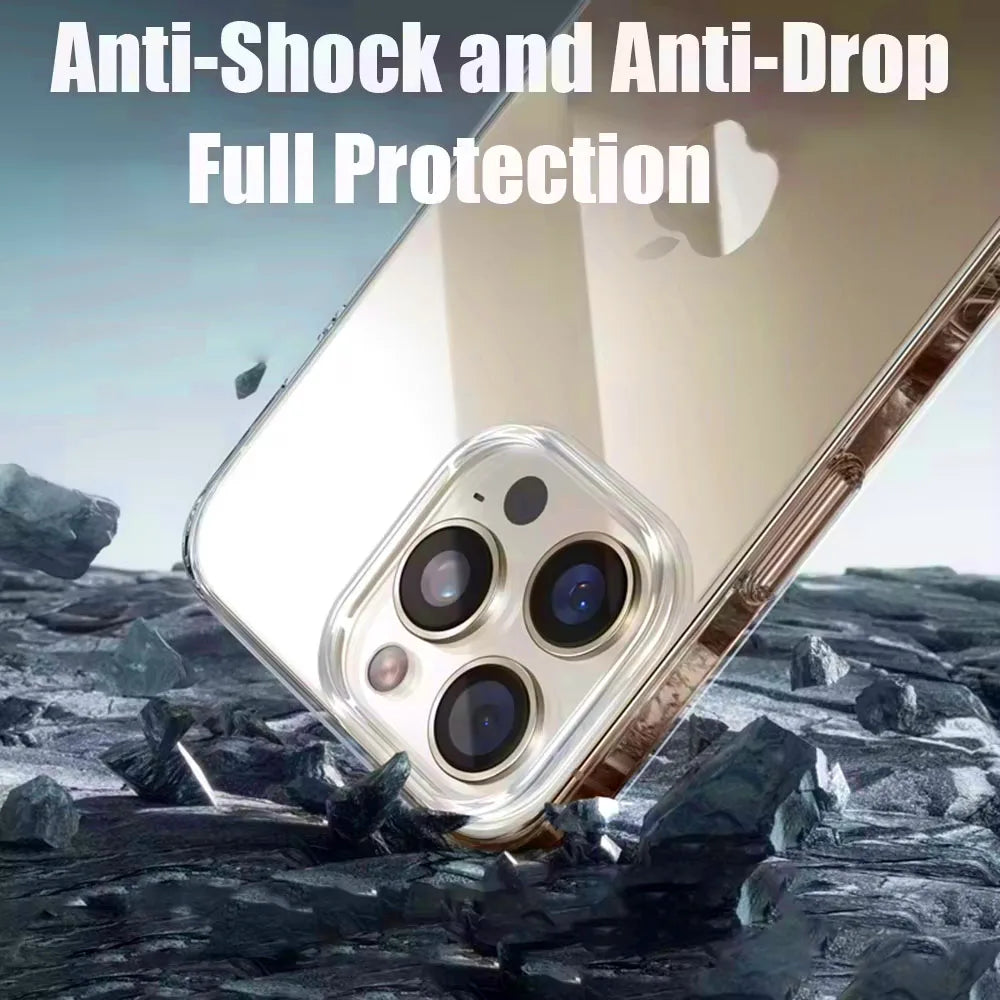 Ultra-Thin Soft Transparent Silicone Case for iPhone 16 Series