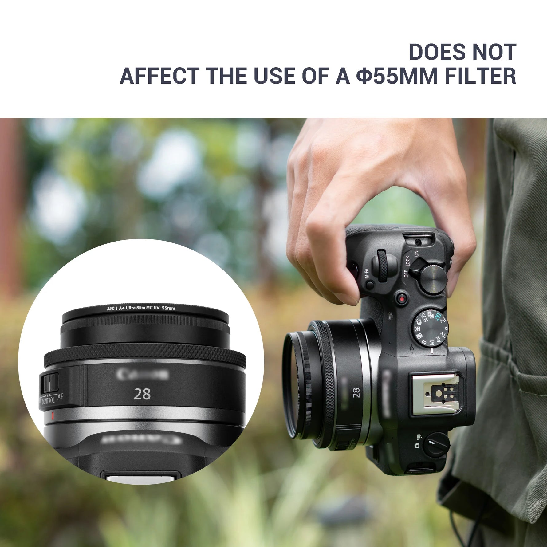 JJC Metal Lens Hood for Canon RF 28mm f/2.8 STM