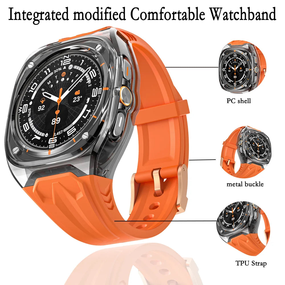 PC Case with TPU Strap for Samsung Galaxy Watch Ultra