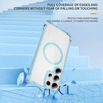 Clear Shockproof Magnetic Case with Airbag Protection for Samsung Galaxy S24 Series