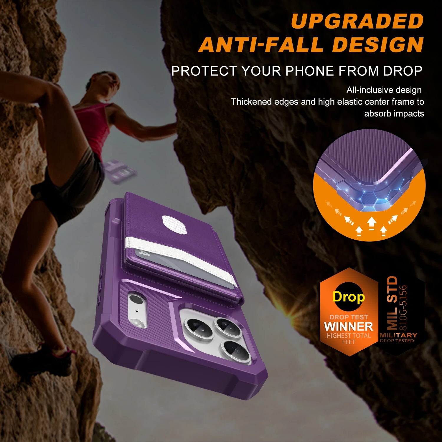 iPhone 17 Series Protective Leather Wallet Case