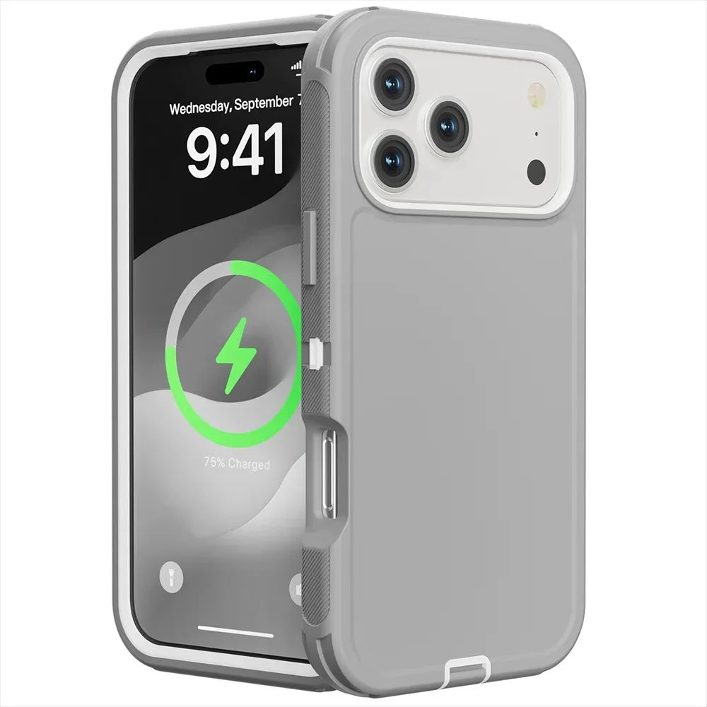 Shockproof Rugged Case with Raised Edge Protection for iPhone 17 Series