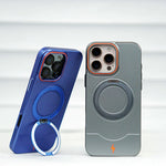 Ultrathin Frosted MagSafe Hard PC Case with 360° Rotating Kickstand for iPhone 16 Series