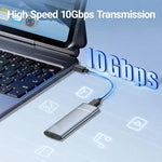 KEBIDUMEI Tool-Free M.2 SSD External Enclosure USB 3.2