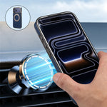 Anti-Fingerprint Lychee Leather MagSafe Case with Metal Ring for iPhone 17 Pro & iPhone 17 Pro Max