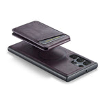 Premium Leather Magnetic Removable Wallet Case for Samsung Galaxy S24 Series