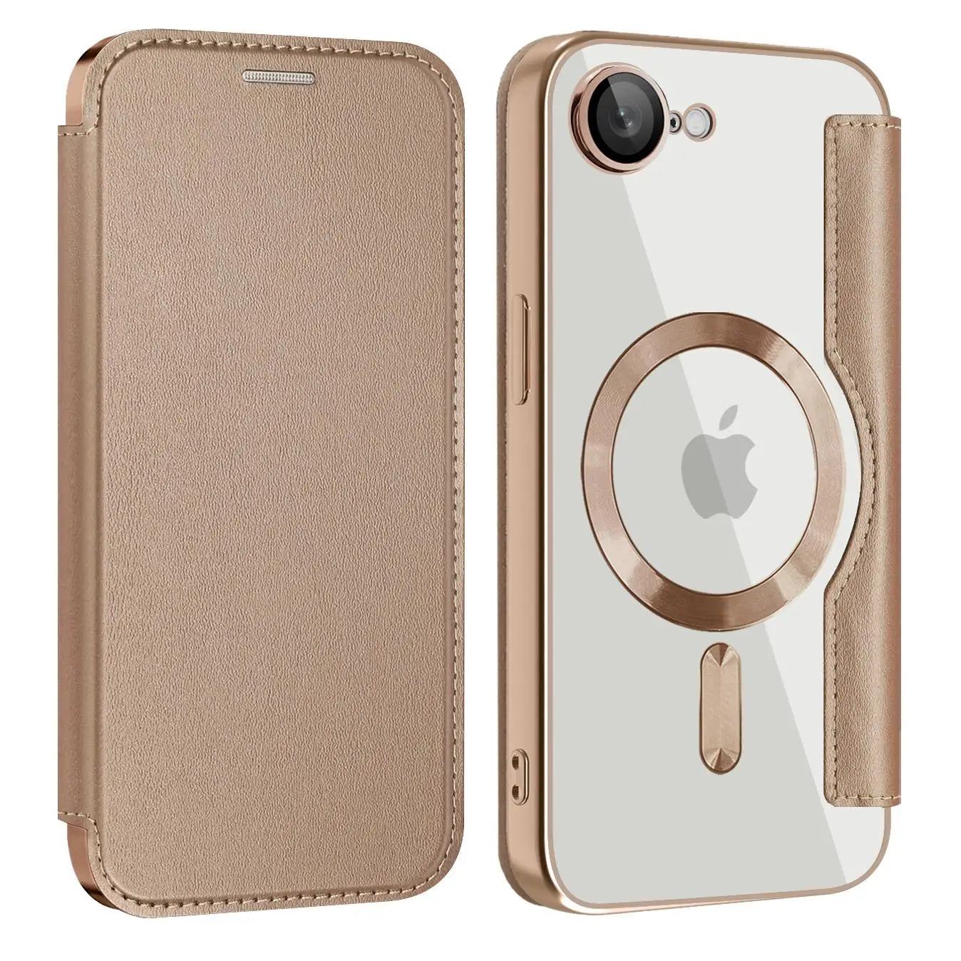 Protective Flip Magnetic Leather Case for iPhone 16e