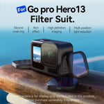 TELESIN ND8/ND16/ND32/ND64 CPL Lens Filter Set with Aluminum Alloy Frame for GoPro Hero 13 Black Action Camera