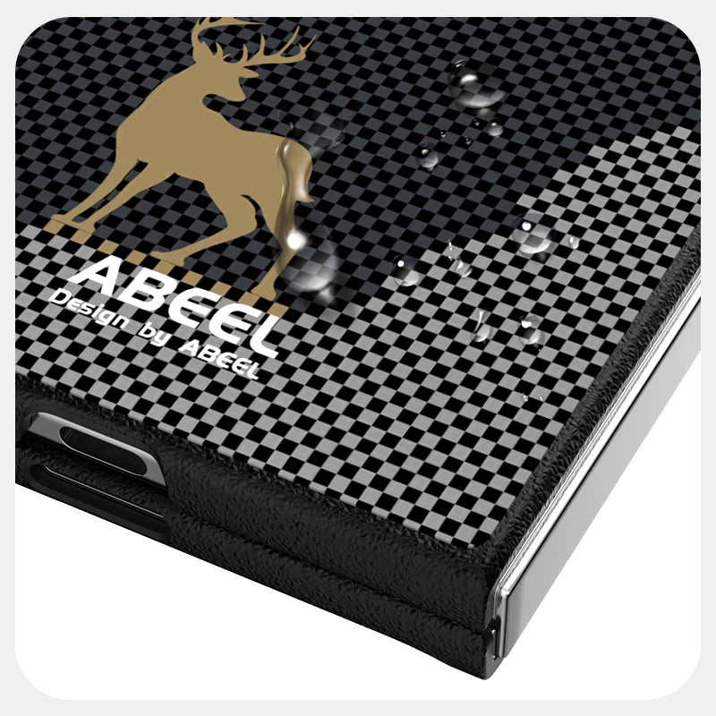 Shockproof Carbon Fiber Texture Magnetic Case for Samsung Galaxy Z Fold 7