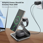 Bonola 3-in-1 Magnetic Wireless Charging Station for Samsung