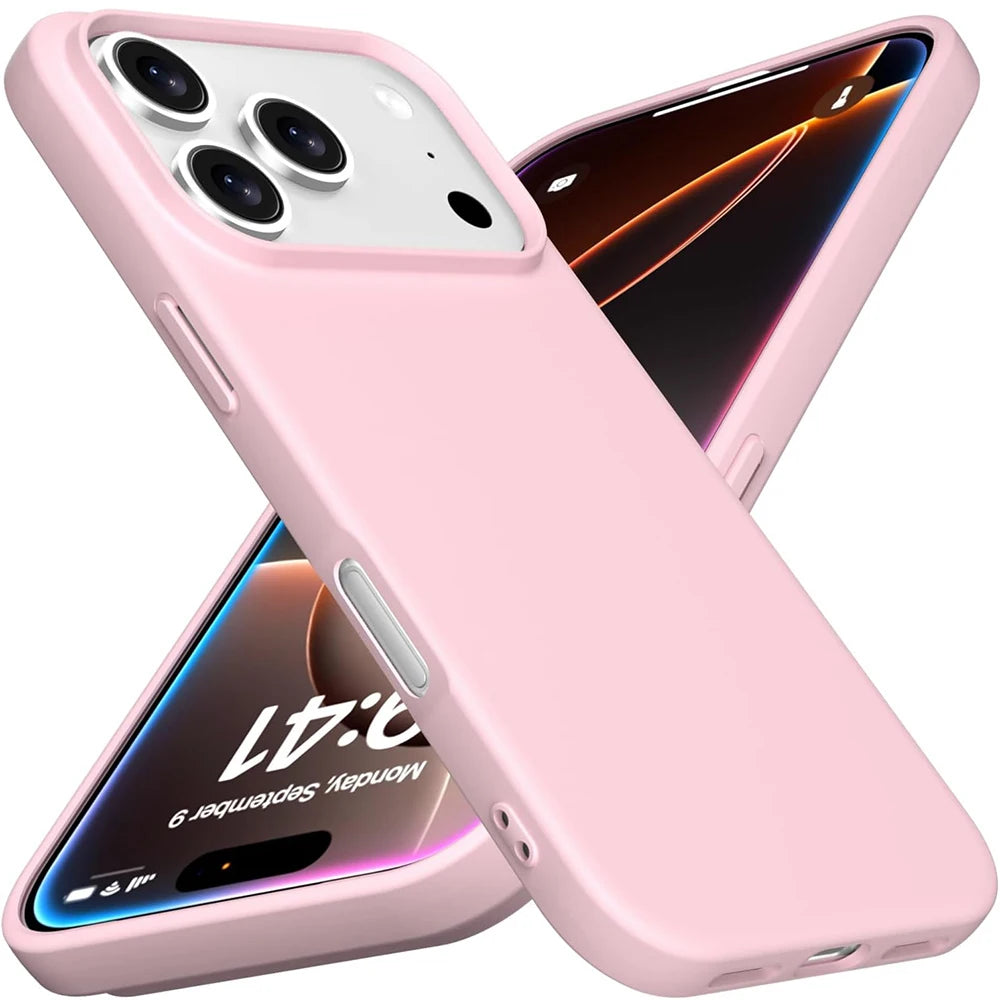 Pastel Matte Soft Silicone Phone Case for iPhone 17 Series