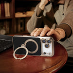 MagSafe Compatible Leather Case with 360° Rotating Kickstandfor iPhone 17 Series