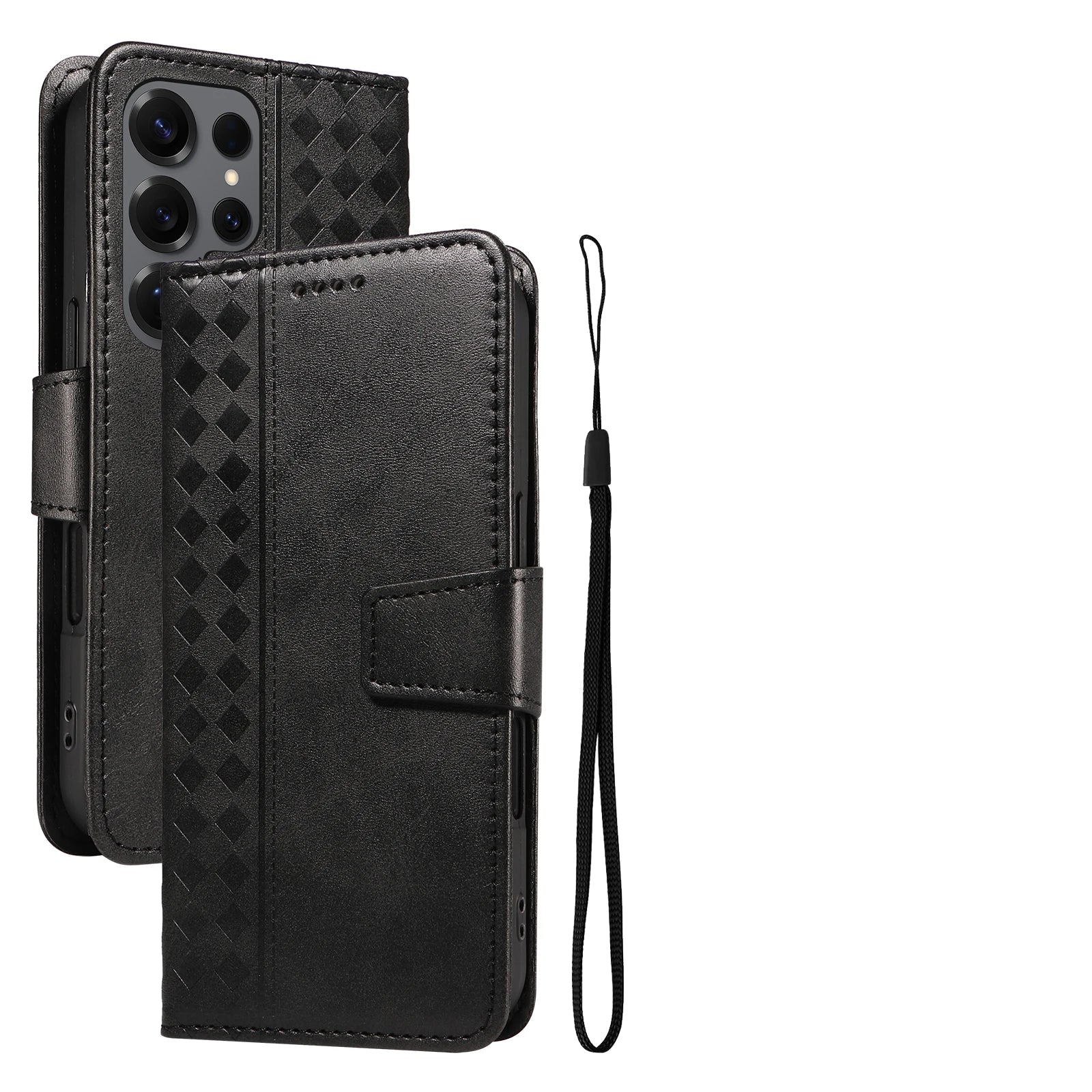 Samsung Galaxy S24 Series Flip Leather Wallet Case with Kickstand