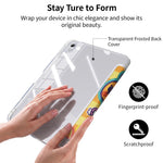 Transparent Frosted Polycarbonate Folio Case with Foldable Stand for iPad Air M2