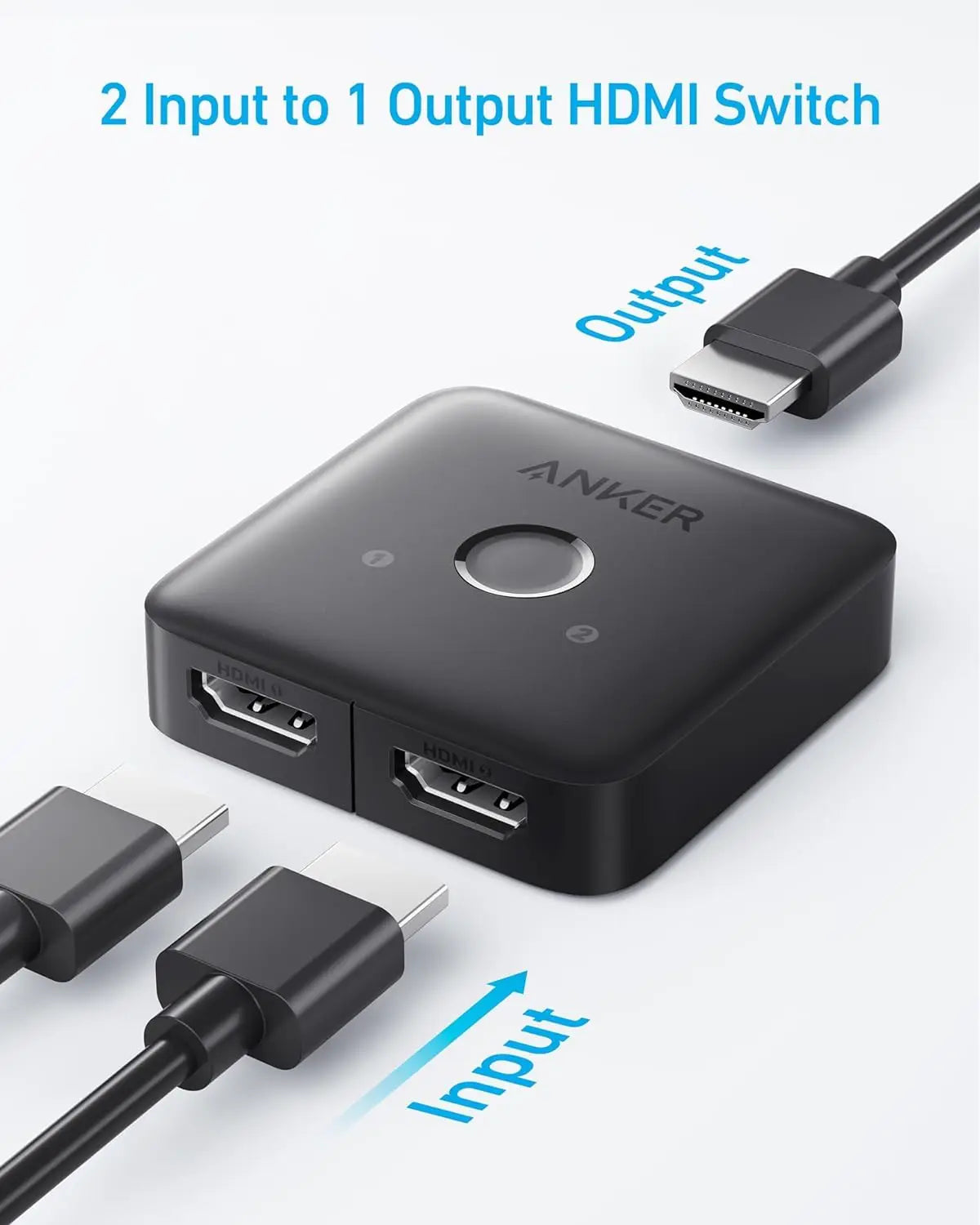 Anker 4K@60Hz Bi-Directional HDMI Switcher