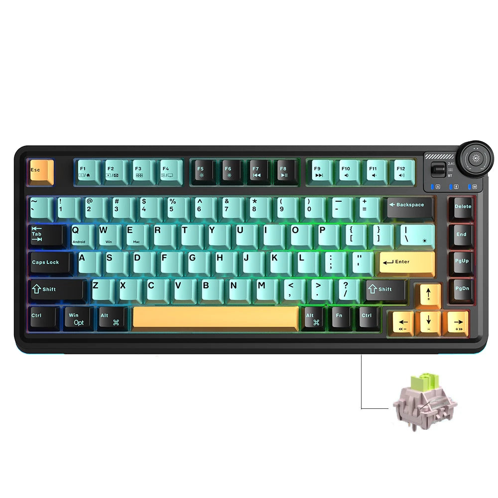AULA AU75 Hot-Swappable Mechanical Keyboard