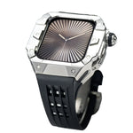 Luxury Stainless Steel Case & Silicone Strap Modification Kit for Apple Watch Series 10 (46mm)