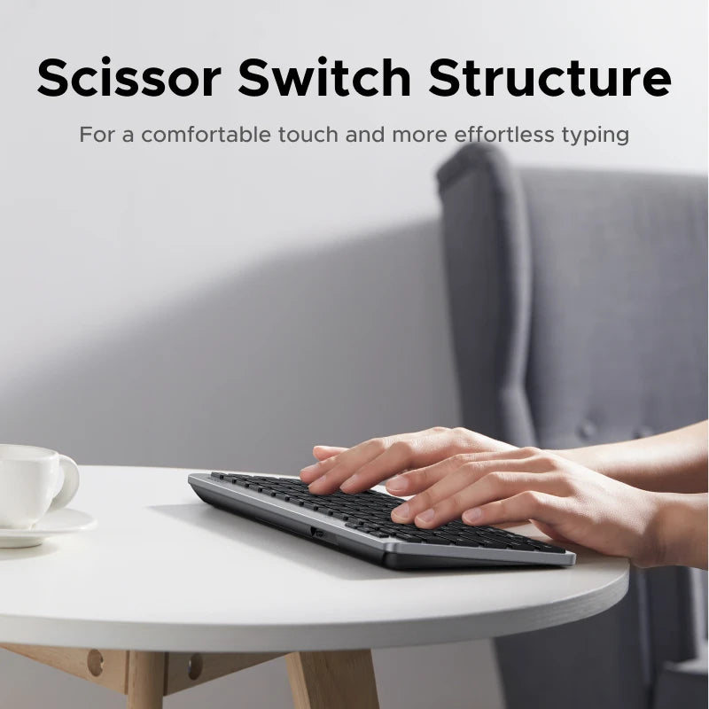 UGREEN 78-Key Bluetooth and 2.4G Wireless Keyboard