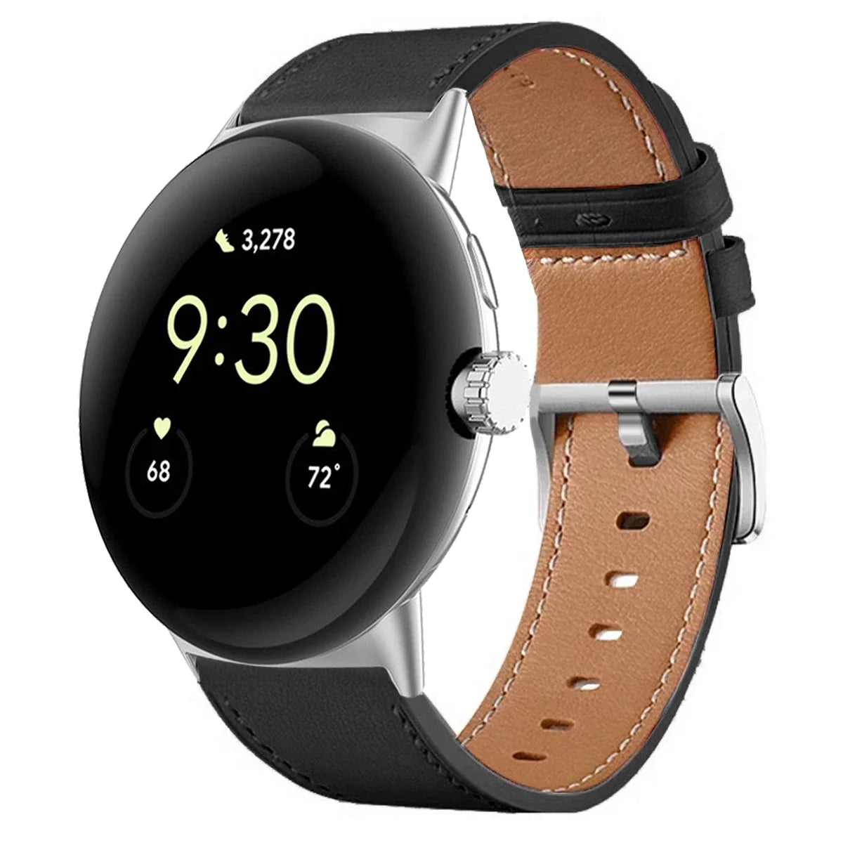 Premium Leather Replacement Strap for Google Pixel Watch 3