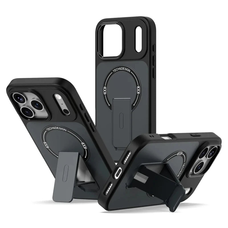 Durable Matte MagSafe Case with Built-In Stand for iPhone 17 Series