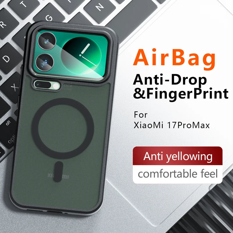 Xiaomi 17 Series Translucent PC+TPU Anti-Fingerprint Protective Case
