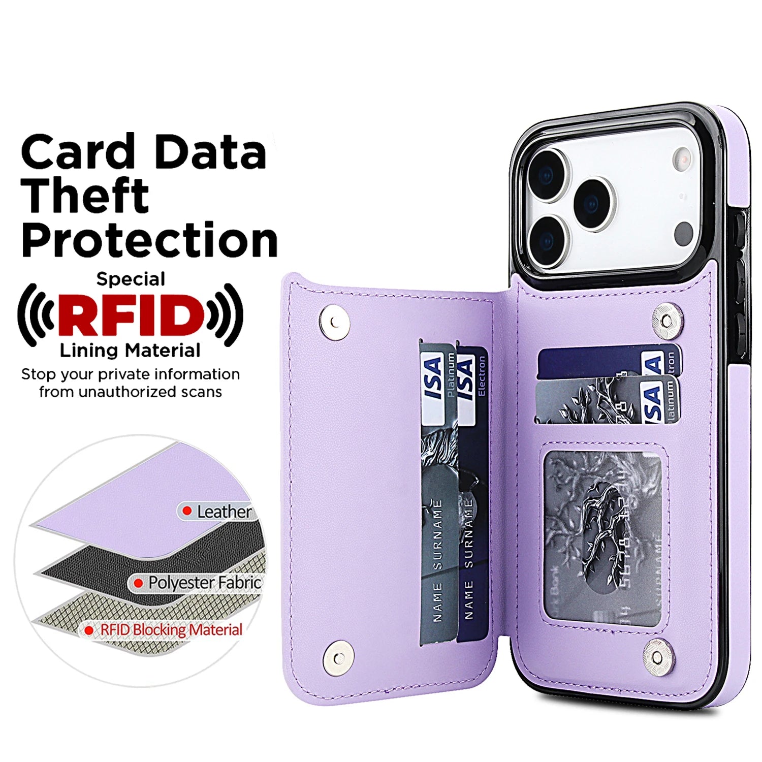 Small Fragrance Style Leather Wallet Case for iPhone 17 Series