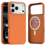 Shockproof Plaid MagSafe Case Metal Lens Guard for iPhone 17 Series