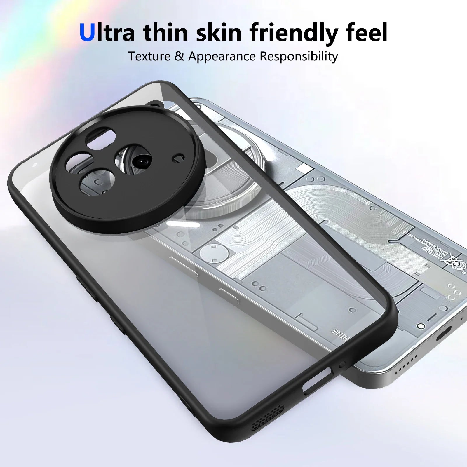 Slim TPU Protective Case with Hard Back & Camera Guard for Nothing Phone 3a / 3a Pro
