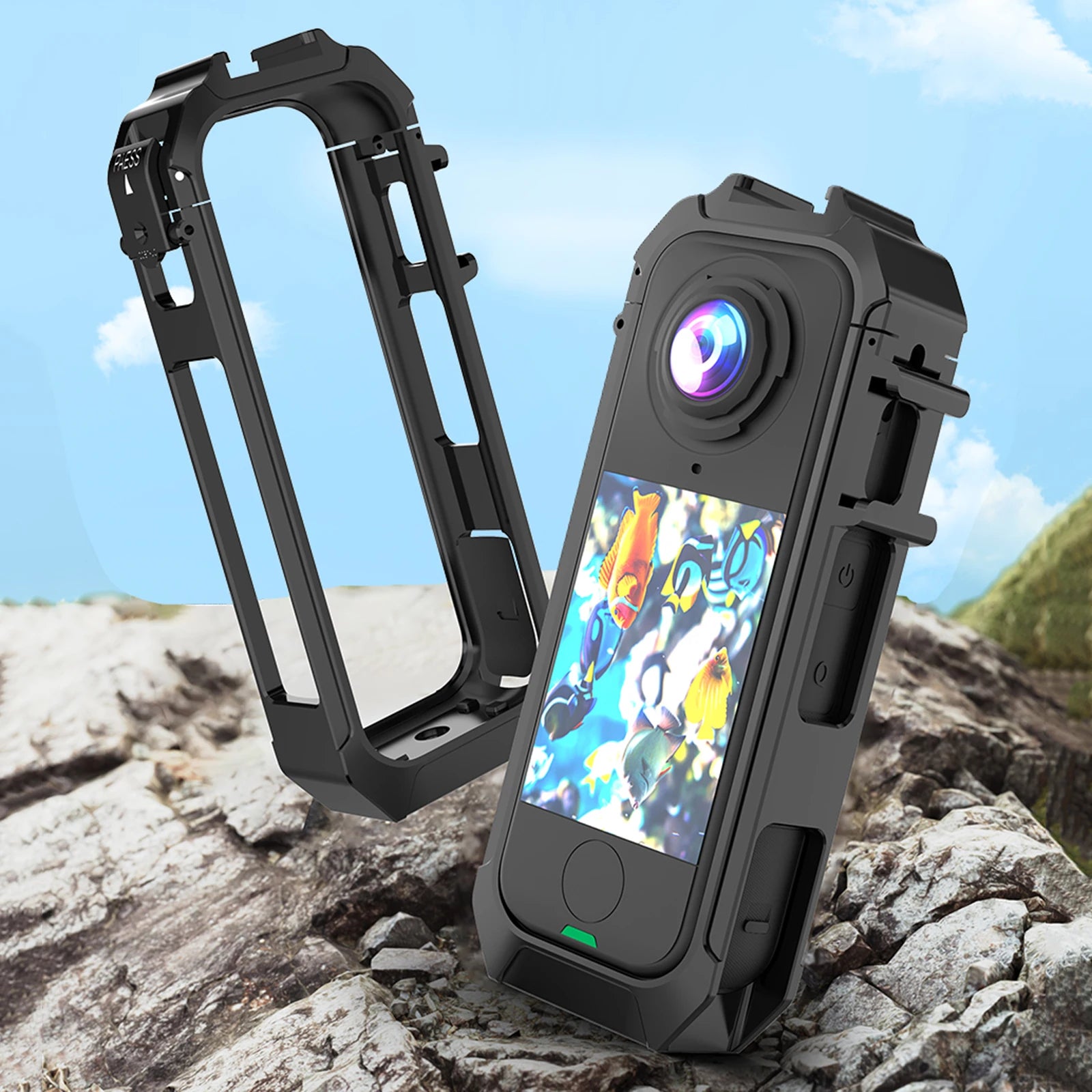 Insta360 X4 Air Protective Housing with Dual Cold Shoe Mounts