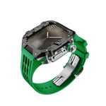 Luxury Stainless Steel Case & Silicone Strap Modification Kit for Apple Watch Series 10 (46mm)