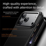 Carbon Fiber Aramid Style MagSafe Case for iPhone 17 Series