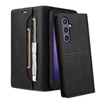 Leather Flip Wallet Case with Card Holder and Stand for Samsung Galaxy S23 Series