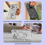 Full Protection MagSafe Case with Rotating Ring Stand for iPhone 17 Series