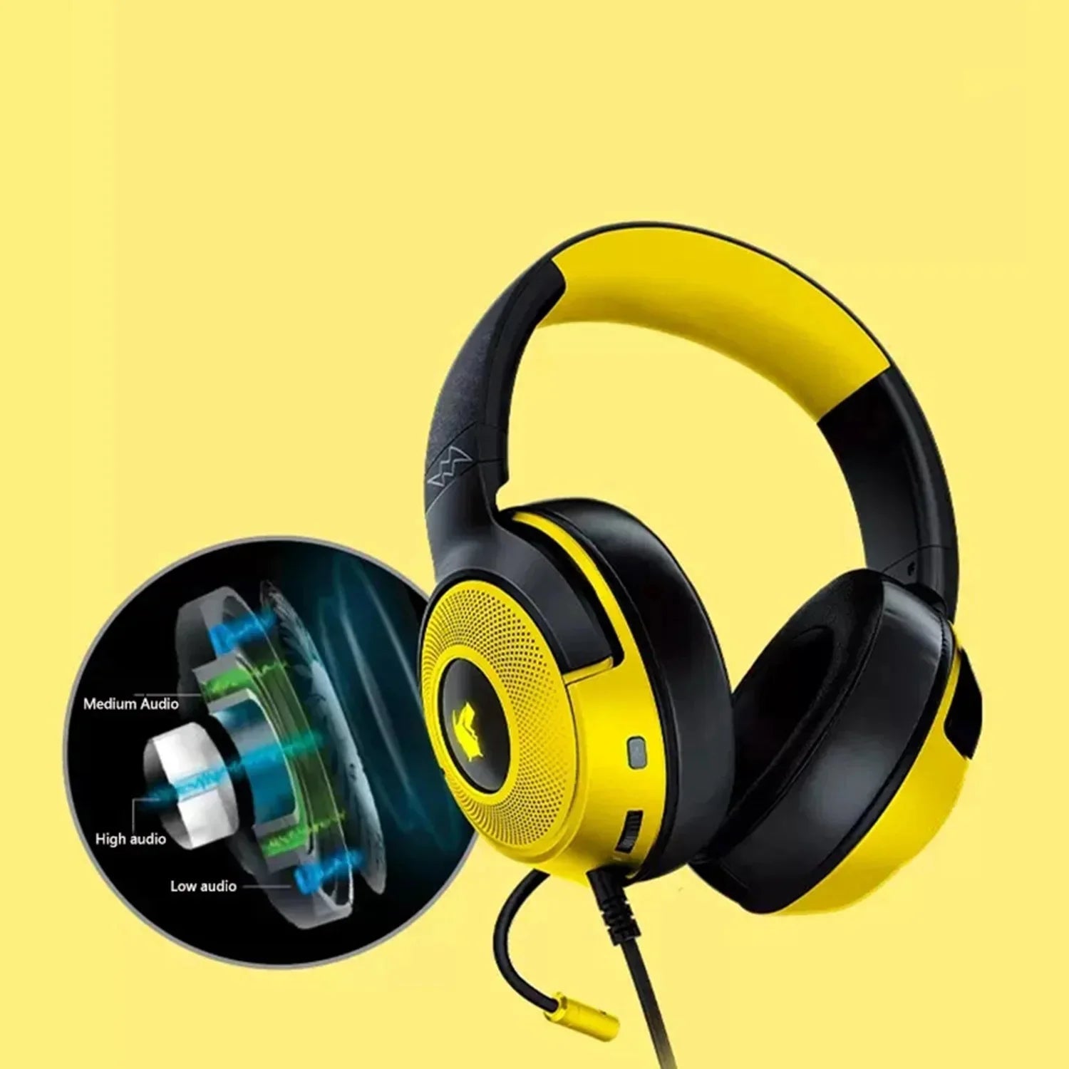 Razer Kraken V3 Pikachu Limited Edition Wired USB Gaming Headset