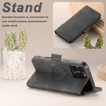 MagSafe-Compatible Denim Flip Wallet Case for iPhone 16 Series