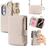 Leather Crossbody Wallet Case with Adjustable Strap for Samsung Galaxy Z Fold 8