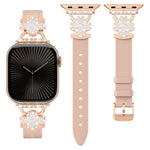 Elegant Leather Bracelet Strap for Apple Watch Series 10