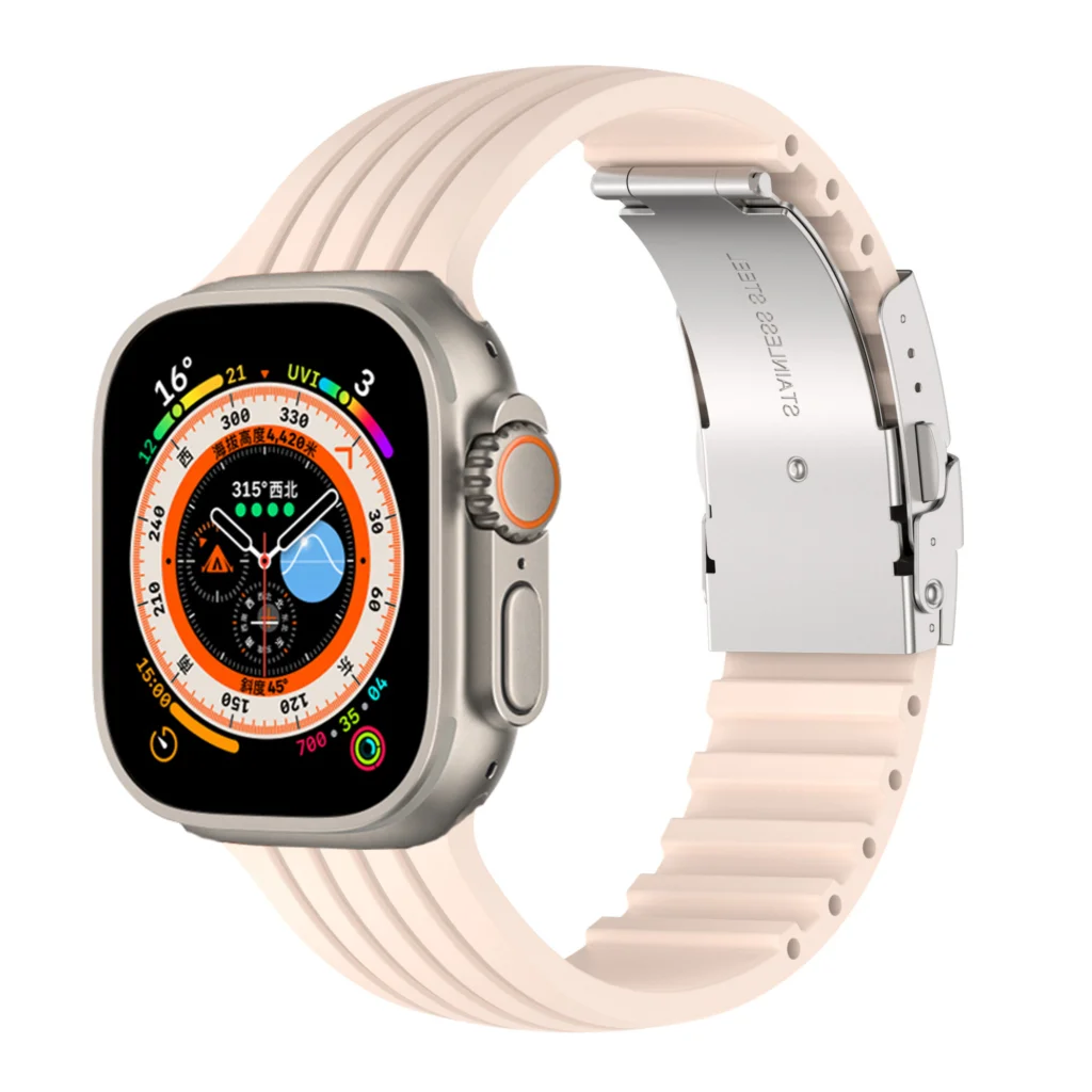 Durable Silicone Wrist Strap for Apple Watch