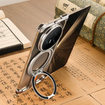 Honor Magic V5 Shockproof Frameless Metal Case with 360° Rotatable Ring Stand