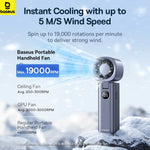 Baseus High-Speed Rechargeable Handheld Fan